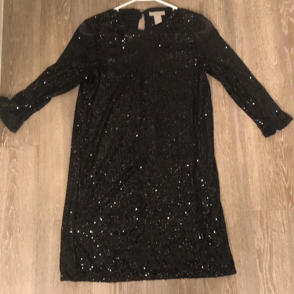 H&M | Black Sequin Dress